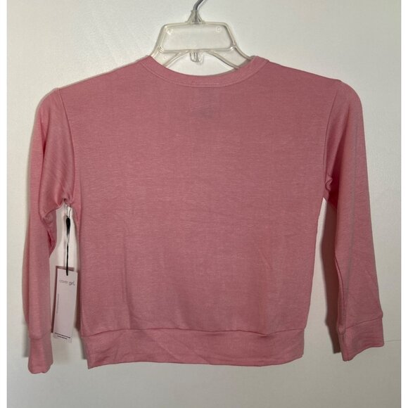 Cover Girl Pink Kids Long Sleeve Top Size 7-8 - Picture 2 of 4
